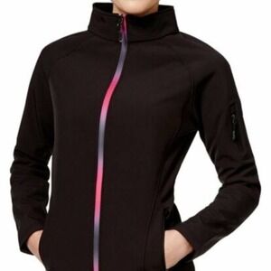 Ideology Activewear - Dark Gray Jacket with Pink Ombre zipper - NWOT